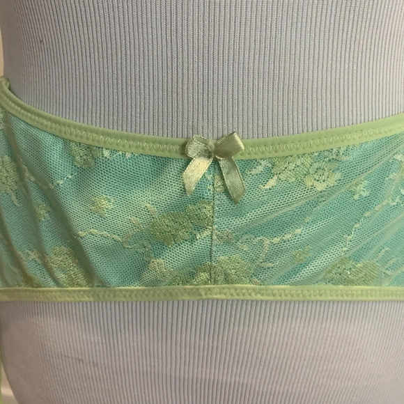 WOMEN’S lingerie Garters light green lime color Sz L/XL - Picture 4 of 9